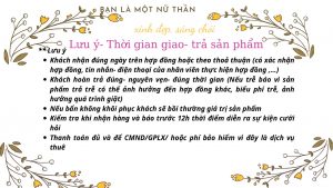 QUY ĐỊNH THUÊ TRANG PHỤC